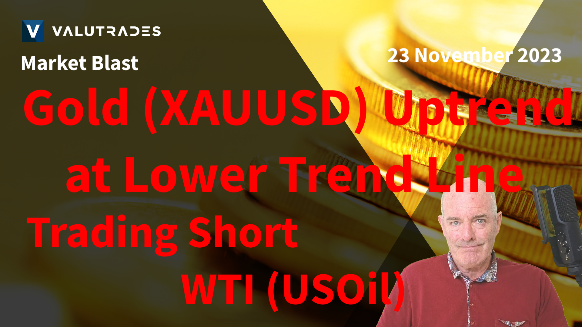 Trading Short WTI (USOil).  Gold (XAUUSD) Uptrend at Lower Trend Line. Death Cross on DJIA (US30)?