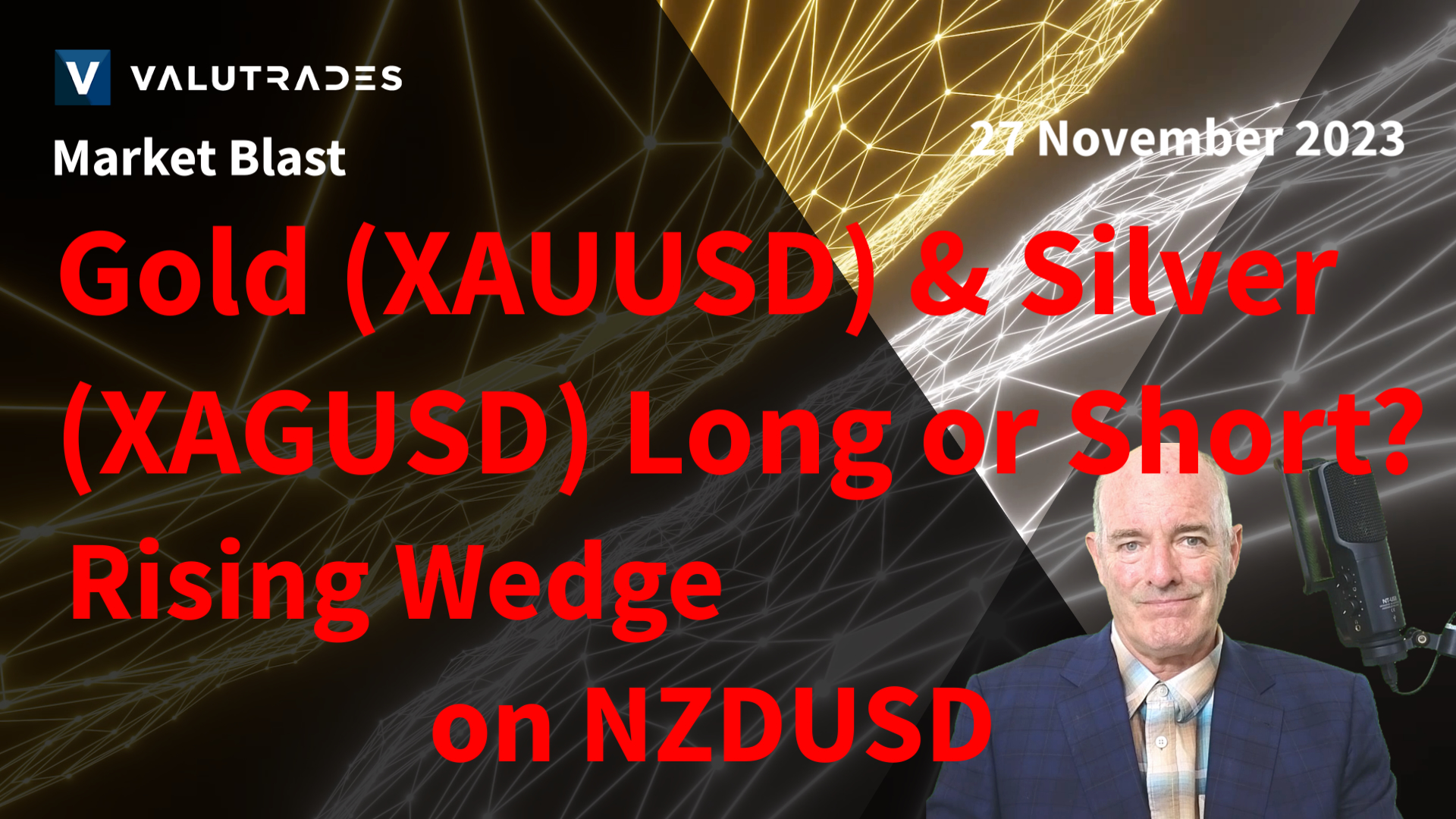 Gold (XAUUSD) and Silver (XAGUSD) Long or Short?  Rising Wedge on NZDUSD.